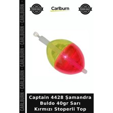 Carlburn Premium Captain 4428 Şamandra Buldo 40GR Sarı Kırmızı Stoperli Top Deniz Tekne Doğa