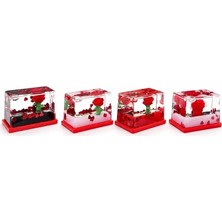 Uravas Store Uraselect Dekoratif Batman Gül ve Kalp Tasarımlı Akvaryum TCX5268