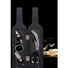 Uravas Store Uraselect 5 Parça Çelik Şişe Açacağı Seti Dekoratif Kılıf Ile Şık Hediye Seti, Wine Opener Gift Set