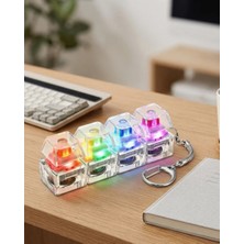 Uravas Store Uraselect Işıklı Klavye-Stres Giderici Anahtarlık - Blue Switch