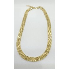 Nd Jewelry Milena Kalın Hasır Gold Zincir Kolye (45+5 cm)