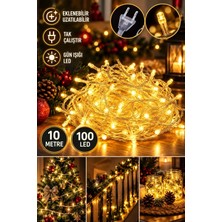 Uravas Store Uraselect 10 Metre 100 LED Eklemeli Gün Işığı Peri LED Şerit Işık Tak Çalıştır Yılbaşı Dekorasyon