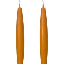 22 cm Mermi Formlu Balmumu Şamdan Mumları, 2 Adet