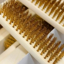 Uravas Store Yüksek Kaliteli Ahşap Saplı Metal Telli Pas Temizleme Fırçası