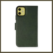 Northcity iPhone 13 Mini Uyumlu Kılıf Trend S Plus Kapaklı Kılıf - Yeşil Bx