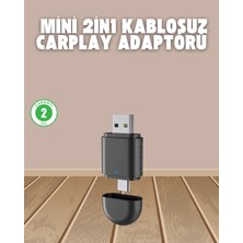 Uravas Store Uraselect Kablosuz Carplay Adaptörü – Usb-A & Type-C Uyumlu Hızlı Bağlantı Cihazı