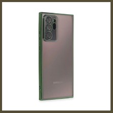 Northcity Samsung Galaxy Note 20 Ultra Uyumlu Kılıf Lensli Silikon - Yeşil Bx