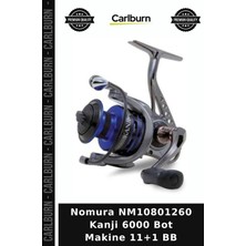 Carlburn Özel Seri Nomura NM10801260 Kanji 6000 Bot Makine 11+1 Bb Balıkçı Hediyesi Doğa Sporu Aktivite