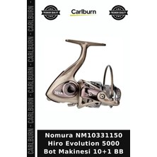 Carlburn Nomura NM10331150 Hiro Evolution 5000 Bot Makinesi 10+1 Bb Misina Makarası Spin Makina Olta Ekipmanı