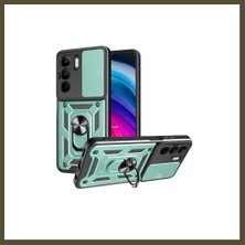 Northcity Realme C75 4g Uyumlu Kılıf Pars Lens Yüzüklü Silikon - Yeşil Bx