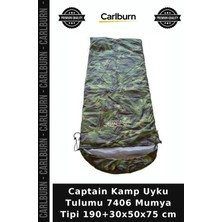 Carlburn Özel Seri Captain Kamp Uyku Tulumu 7406 Mumya Tipi 190+30X50X75 cm Dağcılık