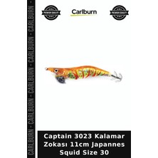 Carlburn Premium Captain 3023 Kalamar Zokası 11CM Japannes Squid Size 30 Denizcilik Olta Yem