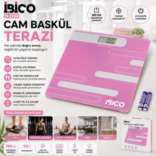 Uravas Store Uraselect Dijital - Pilli Renkli Cam Banyo Baskül Terazi Tartı LCD Ekran 180KG/50GR 26X26CM İ11-024