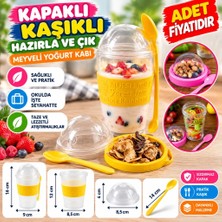 Uravas Store Uraselect Taken Go Kapaklı Kaşıklı Pratik Taşınabilir Meyveli Yoğurt Kabı