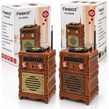 Uravas Store Uraselect Ibreli Radyo Retro Am Fm Sw USB Type-C Sarjlı Bt Tf USB Aux Speaker FX-2502B