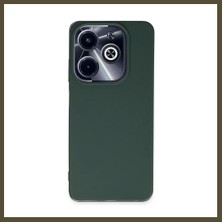 Northcity Infinix Hot 40I Uyumlu Kılıf First Silikon - Koyu Yeşil Bx