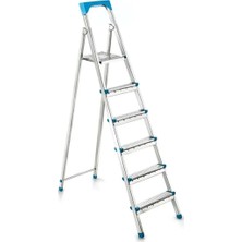 Uravas Store Uraselect Merdiven 5+1 Basamaklı Metal Merdiven 125CM 120KG