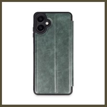 Northcity Samsung Galaxy A06 Uyumlu Kılıf Flip Cover - Koyu Yeşil Bx