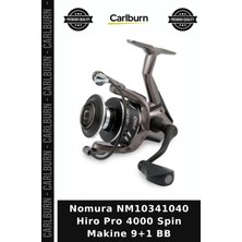 Carlburn Özel Üretim Nomura NM10341040 Hiro Pro 4000 Spin Makine 9+1 Bb Olta Ekipmanı Avcılık Açık Hava
