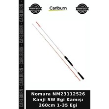 Carlburn Premium Nomura NM23112526 Kanji Sw Egi Kamışı 260CM 1-35 Egi Spin Avcılığı Av Malzemesi Olta Takımı