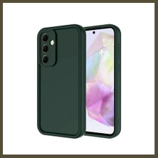 Northcity Samsung Galaxy A36 Uyumlu Kılıf Viera Silikon - Koyu Yeşil Bx