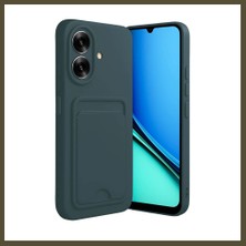 Northcity Realme Note 60 Uyumlu Kelvin Kartvizitli Silikon - Koyu Yeşil Bx