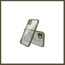 Northcity iPhone 12 Mini Uyumlu Kılıf Miami Şeffaf Silikon - Koyu Yeşil Bx