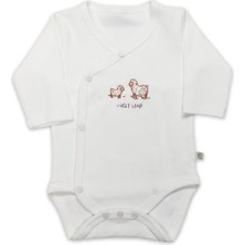 Bistyle Curly Lamb Uzun Kol Kravuze Body 17111 Bej Mavi Ekru
