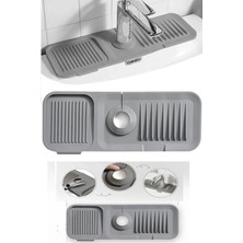 Uravas Store Uraselect Elastik Mutfak Banyo Musluk Matı Düzenleyici Kaydırmaz Taban Organizer Lavabo Kenar Matı