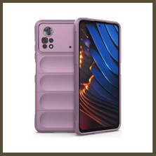 Northcity Poco X4 Pro 5g Uyumlu Kılıf Optimum Silikon - Mor Bx