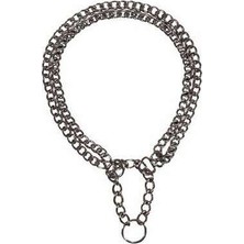 Bin1çeşit 2 Sıra Zincir Köpek Boyun Tasması 55 cm 2,5 mm