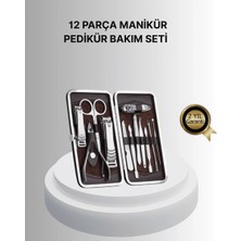 Uravas Store Uraselect Profesyonel Tırnak Bakım Seti Çelik Aletli Şık Deri Çantalı