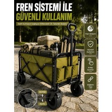 Uravas Store Uraselect 9 cm Kalın Tekerlekli Çok Amaçlı Katlanır Yük Taşıma Arabası