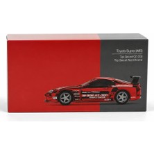 Uravas Store Uraselect 1/64 Model Araç Supra (A80) Top Secret GT-300 Top Secret Red Chrome