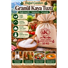 Tuzcu Kenan Doğal Çankırı Granül Kaya Tuzu 10 kg Iri Taneli Değirmenlik Salamura Turşuluk