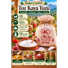 Tuzcu Kenan Doğal Çankırı Toz Kaya Tuzu 10 kg Ince Öğütülmüş Sofralık Yemeklik Turşuluk
