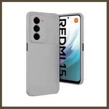 Northcity Redmi 15 4g Uyumlu Auto Focus Karbon Kapak - Gri Bx