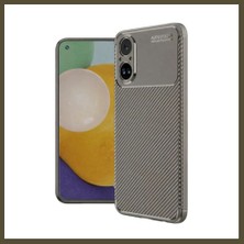 Northcity Realme 12 Lite Uyumlu Kılıf Auto Focus Karbon Kapak - Gri Bx
