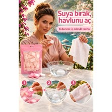 Mucit Home 20 Adet Sıkılaştırılmış Kapsül Islak Mendil Havlu Taşınabilir Seyahat Mendili