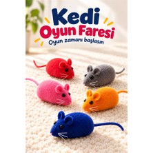 Mucit Home  4'lü Evcil Hayvan Sesli Kedi Oyun Faresi Oyuncağı