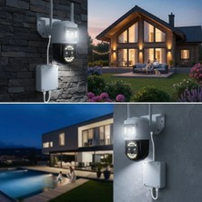 Uravas Store Uraselect 3 Kameralı Kablolu Akıllı Güvenlik Kamerası – 360° Ptz Hareketli, Çift Antenli, Wifi Ip, Gece Görüşlü Dış Mekan Kamera