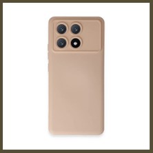 Northcity Poco X6 Pro Uyumlu Kılıf Nano Içi Kadife Silikon - Pudra Bx