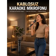 Uravas Store Uraselect Profesyonel Kablosuz Mikrofon Seti Çift Mikrofonlu
