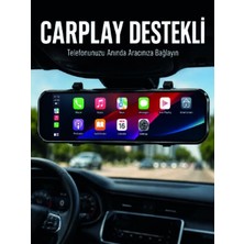 Uravas Store Uraselect Ayna Carplay Araç Içi 9.66 Inç IPS Ekran Geri Görüş Kamerası Destekli