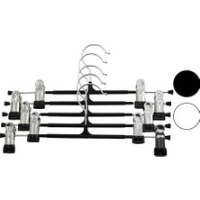Uravas Store Uraselect 10 Adet Plastik - Metal Uçlu Etek Askısı
