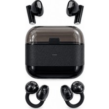 Uravas Store Uraselect Kablosuz Bluetooth Kulaklık 2’si 1 Arada Klipsli Kulak Içi 4’lü Siyah