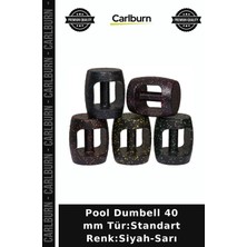 Carlburn Özel Seri Pool Dumbell 40 mm Tür:standart Renk:siyah-Sarı Su Içi Forma Hareket