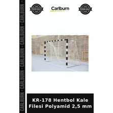 Carlburn Özel Üretim KR-178 Hentbol Kale Filesi Polyamid 2,5 mm Salon Taraftar Etkinlik