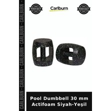Carlburn Delux Serisi Pool Dumbbell 30 mm Actifoam Siyah-Yeşil Form Aktivite Fitness
