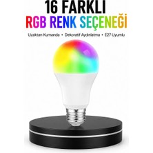 Uravas Store Uraselect Renk Değiştiren Rgb LED Ampul 16 Renk Uzaktan Kumandalı 2025 Model